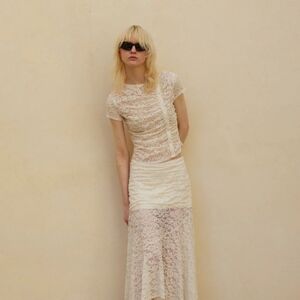 SAEMDI = Free People | Lace Skirt
